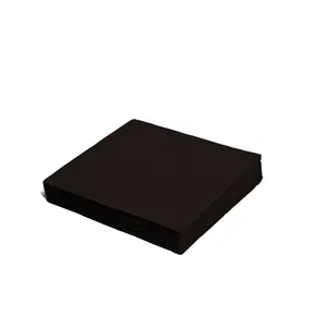 Serviette (PAP FSC Mix) 1-lagig schwarz 33 x 33 cm [100 St.]