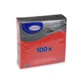 Weiteres Produktbild Serviette (PAP FSC Mix) 1-lagig rot 33 x 33 cm [100 St.]
