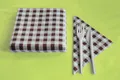 Weiteres Produktbild Serviette 1-lagig Karo braun 33 x 33 cm [100 St.]