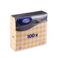 Weiteres Produktbild Serviette 1-lagig Karo gelb 33 x 33 cm [100 St.]