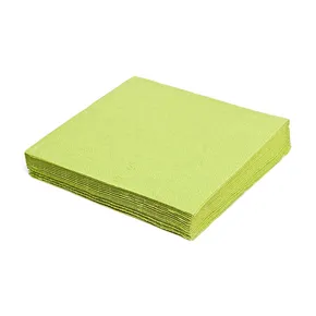 Serviette (PAP FSC Mix) 1-lagig gelbgrün 33 x 33 cm [100 St.]