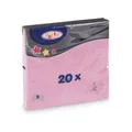 Weiteres Produktbild Serviette (PAP FSC Mix) 3-lagig rosa 33 x 33 cm [20 St.]