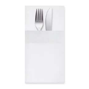 Serviette CutleryStar 3-lagig weiß 40 x 40 cm [200 St.]