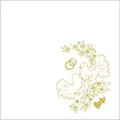 Serviette PREMIUM Hochzeit 40 x 40 cm [50 St.]