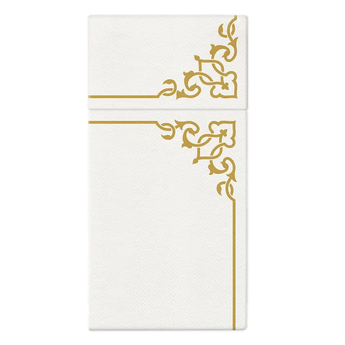 Hauptbild des Produkts Ubrousky na příbory PAW AIRLAID 40x40 cm Elegant Frame Gold, [25 ks]