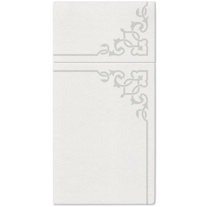 Hauptbild des Produkts Ubrousky na příbory PAW AIRLAID 40x40 cm Elegant Frame Silver, [25 ks]
