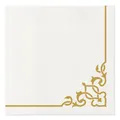 Servietten PAW AIRLAID 40x40 cm Eleganter Rahmen Gold [50 Stück]