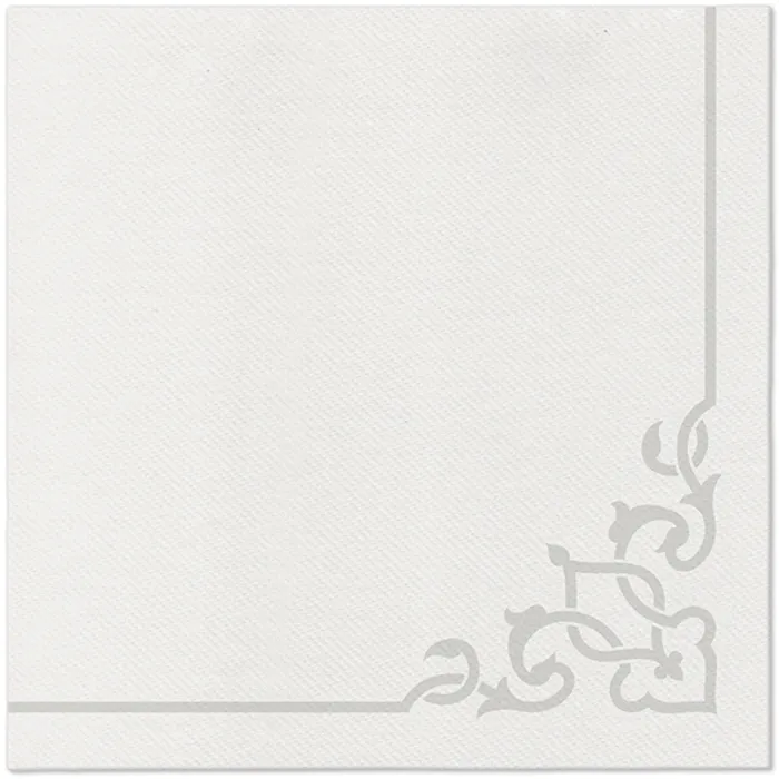Hauptbild des Produkts Ubrousky PAW AIRLAID 40x40 cm Elegant Frame Silver [50 ks]
