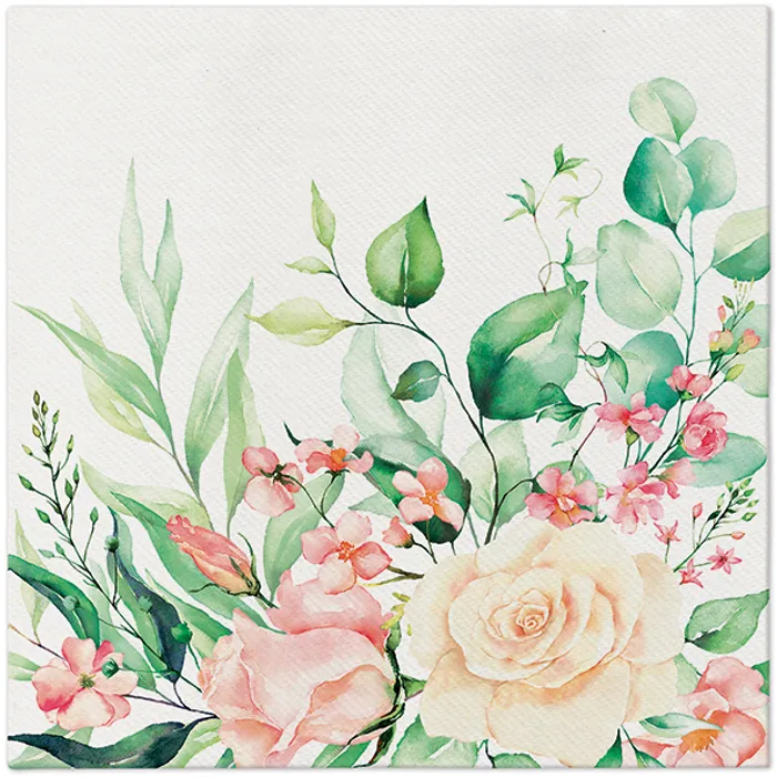 Hauptbild des Produkts Ubrousky PAW AIRLAID 40x40 cm Floral moments [50 ks]