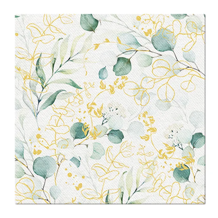 Hauptbild des Produkts Ubrousky PAW AIRLAID 40x40 cm Golden eucalyptus [50 ks]