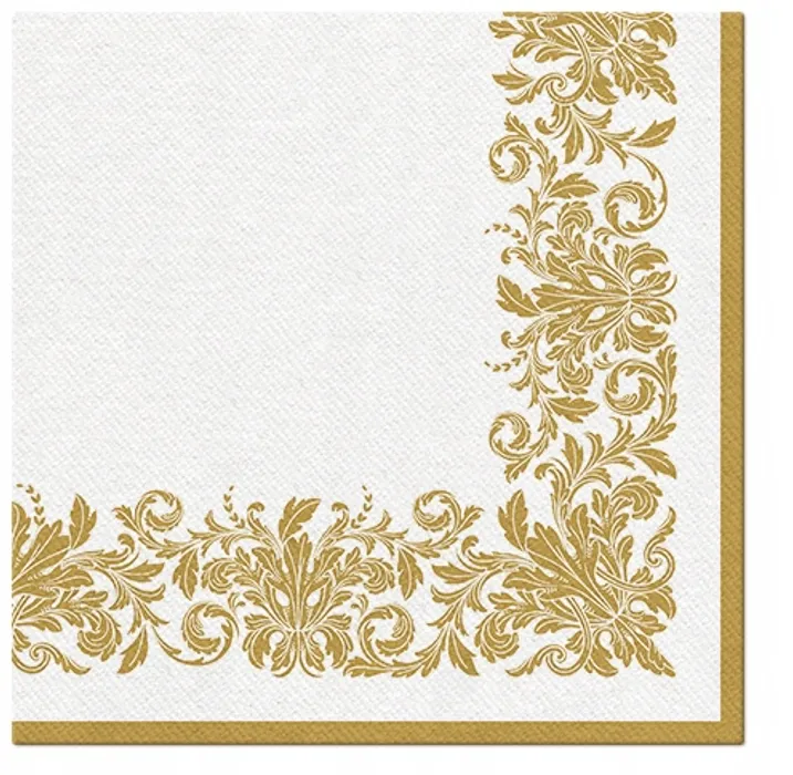 Hauptbild des Produkts Ubrousky PAW AIRLAID 40x40 cm - Golden Ornament [50 ks]