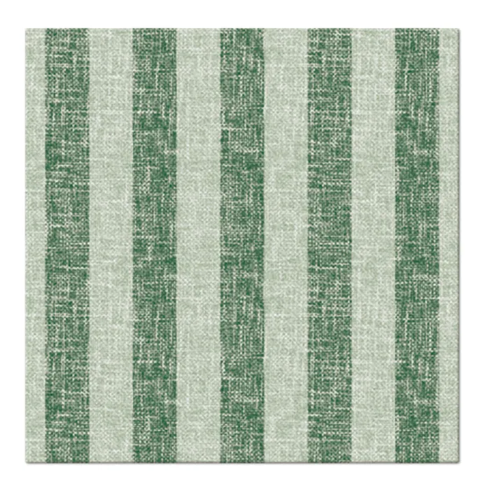 Hauptbild des Produkts Ubrousky PAW AIRLAID 40x40 cm Linen Stripes green [50 ks]