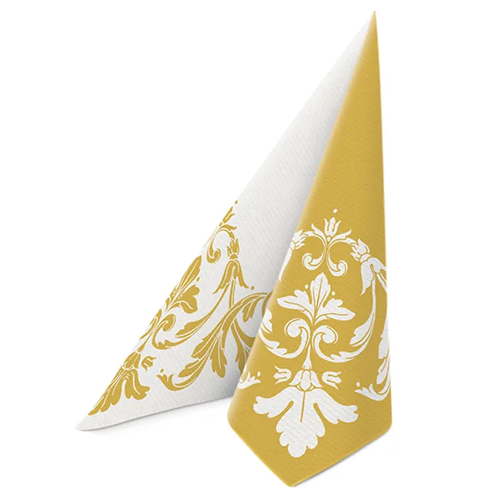 Hauptbild des Produkts Ubrousky PAW AIRLAID 40x40 cm Reverse Motif gold-white [50 ks]