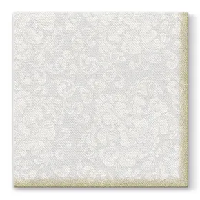 Servietten PAW AIRLAID L 40x40cm Rococo White [50 Stk]