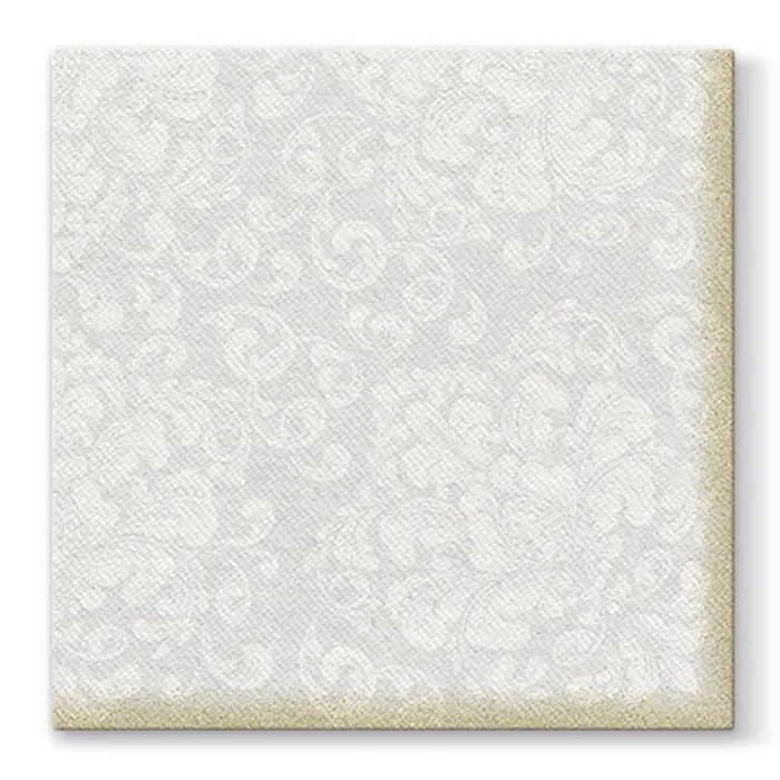 Hauptbild des Produkts Ubrousky PAW AIRLAID L 40x40cm Rococo White [50 ks]