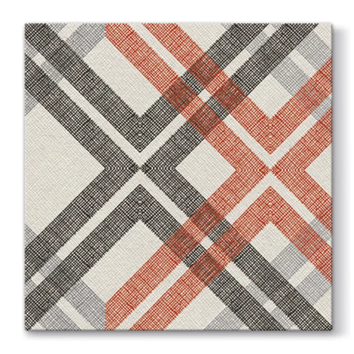 Hauptbild des Produkts Ubrousky PAW AIRLAID L 40x40cm Stylish Check Orange