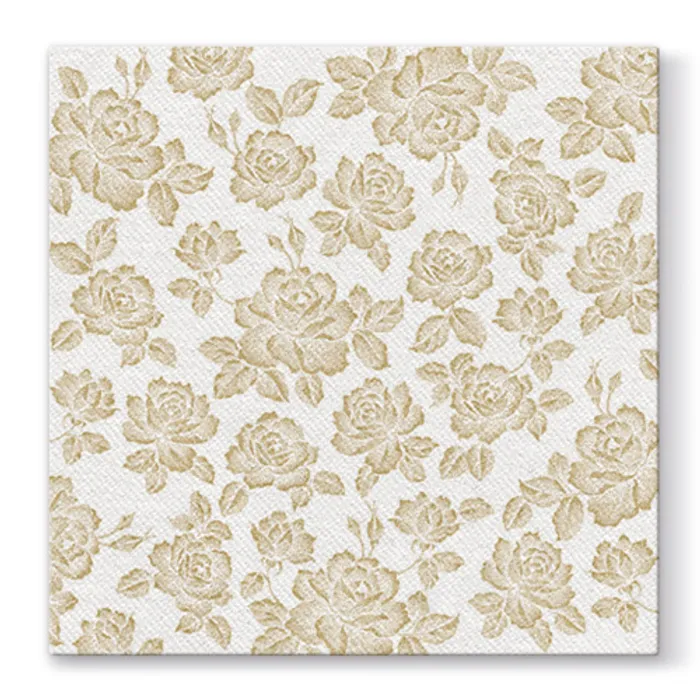 Hauptbild des Produkts Ubrousky PAW AIRLAID L 40x40cm Subtle Roses Gold [50 ks]