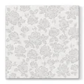 Servietten PAW AIRLAID L 40 × 40 cm Subtle Roses Silver [50 Stück]