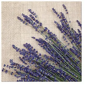 Servietten PAW L 33x33 cm 3-lagig Lavender Sheaf [20 Stk]