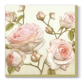 Servietten PAW L 33x33cm 3-lagig Beauty Roses [20 Stk]