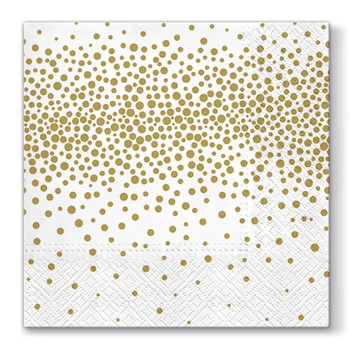 Hauptbild des Produkts Ubrousky PAW L 33X33cm 3 vrst. Confetti Gold [20 ks]