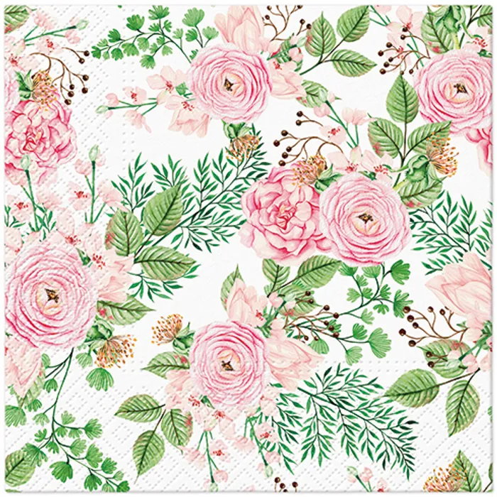 Hauptbild des Produkts Ubrousky PAW L 33x33cm 3 vrst. Rose hip flowers [20 ks]