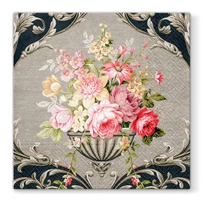 Servietten PAW L 33x33cm 3-lagig Royal Bouquet [20 Stk]