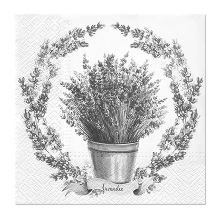 Hauptbild des Produkts Ubrousky PAW L 33x33cm 3 vrst. Soft Lavender [20 ks]