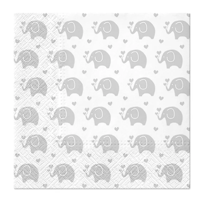Hauptbild des Produkts Ubrousky PAW L 33x33cm Baby Elephants blue