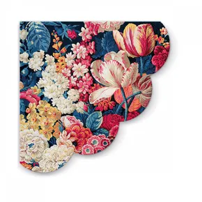 Servietten PAW R 32cm - 3-lagig - rund - Flower Splendor [12 Stk]