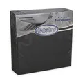 Serviette PREMIUM schwarz 40 x 40 cm [50 St.]