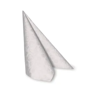 Serviette PREMIUM Dekor-R weiß 40 x 40 cm [50 St.]