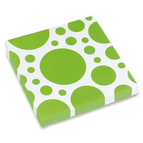 Servietten Uni Color Dots grün 20 Stk