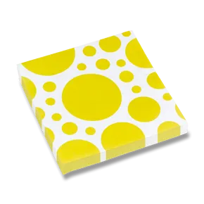 Servietten Solid Color Dots gelb [20 Stk.]