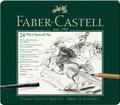 Faber-Castell Pitt Monochrome Charcoal Blechdose, 24-tlg