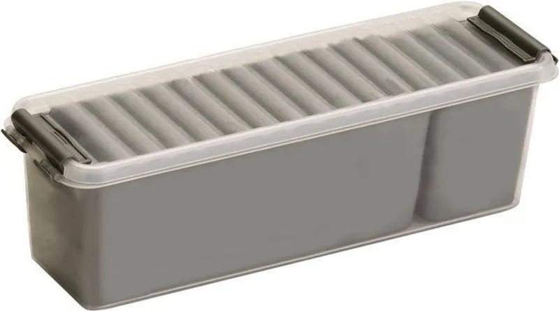 Hauptbild des Produkts Úložný box, plastový, na malé předměty, s víkem, 1,3 l, HELIT "Q-line", transparentní