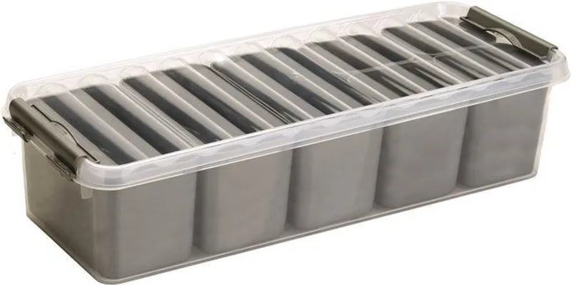Hauptbild des Produkts Úložný box, plastový, na malé předměty, s víkem, 3,5 l, HELIT "Q-line", transparentní