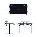 ULTRADESK Spieltisch ATOMIC, 139x74cm, 76cm
