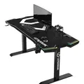 ULTRADESK Spieltisch FORCE - weiß, 166x70 cm, 76.5 cm, mit XXL-Mauspad