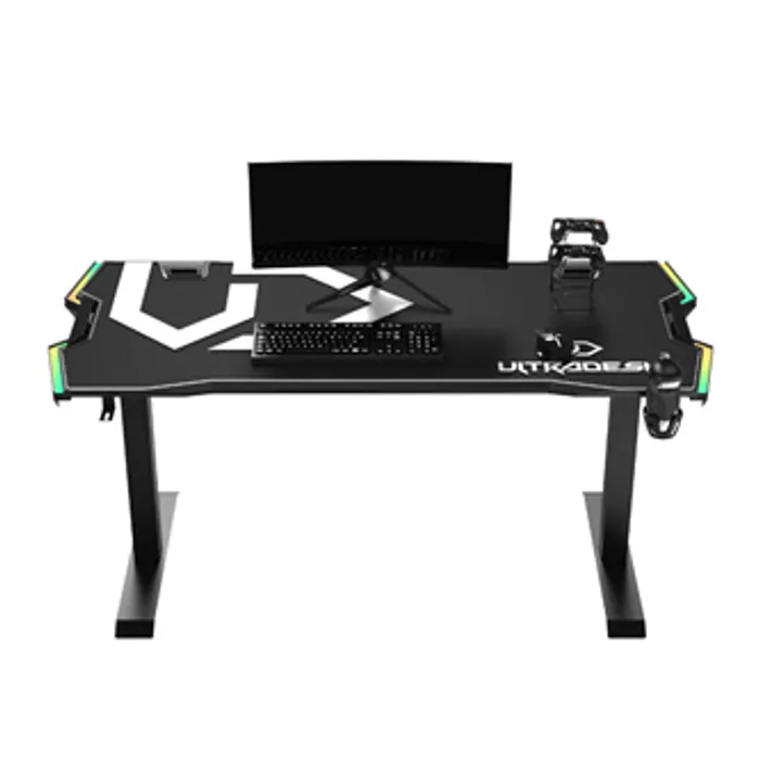 Hauptbild des Produkts ULTRADESK Herní stůl FORCE - bílý, 166x70 cm, 76.5 cm, s XXL podložkou pod myš, držák slu