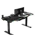 ULTRADESK Spieltisch FORCE - weiß, 166x70 cm, 76.5 cm, mit XXL-Mauspad
