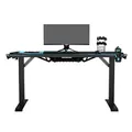 ULTRADESK Spieltisch FORCE - blau, 166x70 cm, 76.5 cm, mit XXL-Mauspad