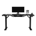 ULTRADESK Spieltisch FORCE - grau, 166x70 cm, 76.5 cm, mit XXL-Mauspad