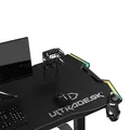 ULTRADESK Spieltisch FORCE - grau, 166x70 cm, 76.5 cm, mit XXL-Mauspad