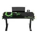 ULTRADESK Spieltisch FORCE - grün, 166x70 cm, 76.5 cm, mit XXL-Mauspad