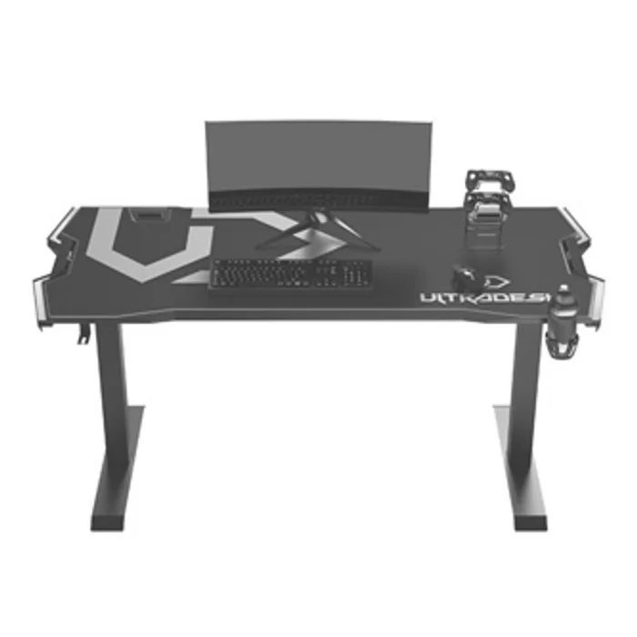 Hauptbild des Produkts ULTRADESK Herní stůl FORCE - zelený, 166x70 cm, 76.5 cm, s XXL podložkou pod myš, držák s