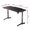ULTRADESK Spieltisch FRAG - BLACK, 140x66 cm, 76 cm, mit XXL-Mauspad, mit Ultradesk BEAM