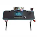 ULTRADESK Spieltisch FRAG - BLUE, 140x66 cm, 76 cm, mit XXL-Mauspad, mit Ultradesk BEAM