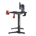 ULTRADESK Spieltisch FRAG - GRAPHITE, 140x66 cm, 76 cm, mit XXL-Mauspad, mit Ultradesk BEAM