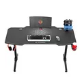 ULTRADESK Spieltisch FRAG - GRAPHITE, 140x66 cm, 76 cm, mit XXL-Mauspad, mit Ultradesk BEAM